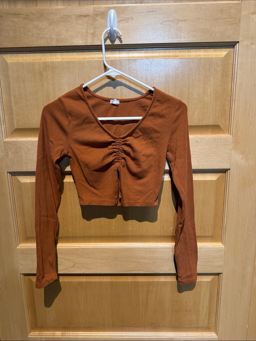 Brown crop top